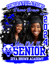 Load image into Gallery viewer, Graduation Tshirt Design Editable in Canva, Graduation T shirt Design, Graduation Tshirt Template, Canva Tshirt Template