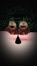Load image into Gallery viewer, Leopard Print Fringe MOM Earrings – Handmade with Tassel Detail