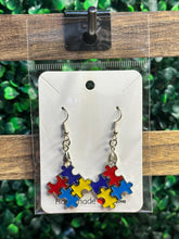 Load image into Gallery viewer, Autism Awareness Earrings