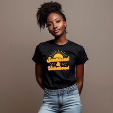 Load image into Gallery viewer, Sunkissed & Unbothered Summer T-Shirt | Retro Sun Graphic Tee for Beach Days & Vacations