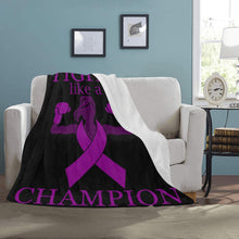 Load image into Gallery viewer, Ultra- Soft Micro Fight Like a Champion Fleece Blanket