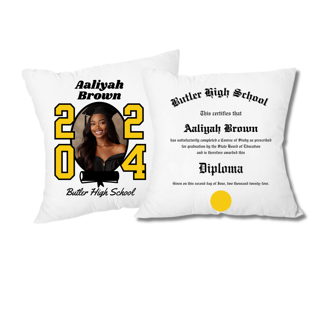 Satin Graduation Pillow