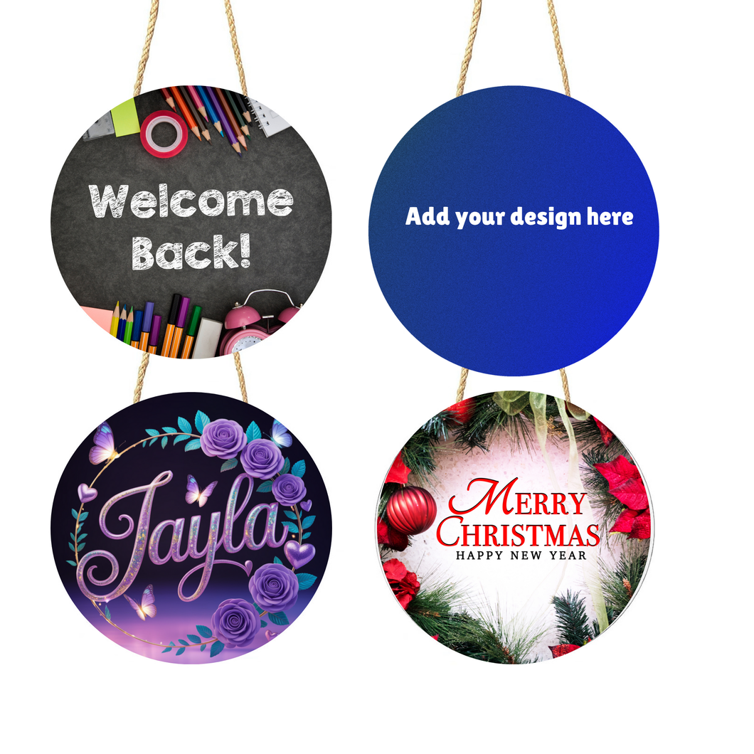 Custom Seasonal Door Hangers – Personalized & Festive Decor