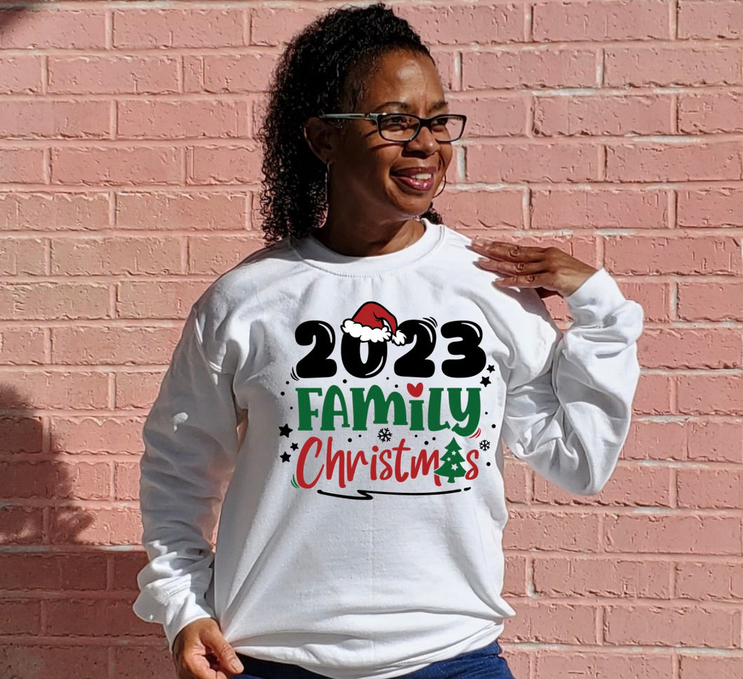 2023 Family Christmas Crewneck or Tshirt