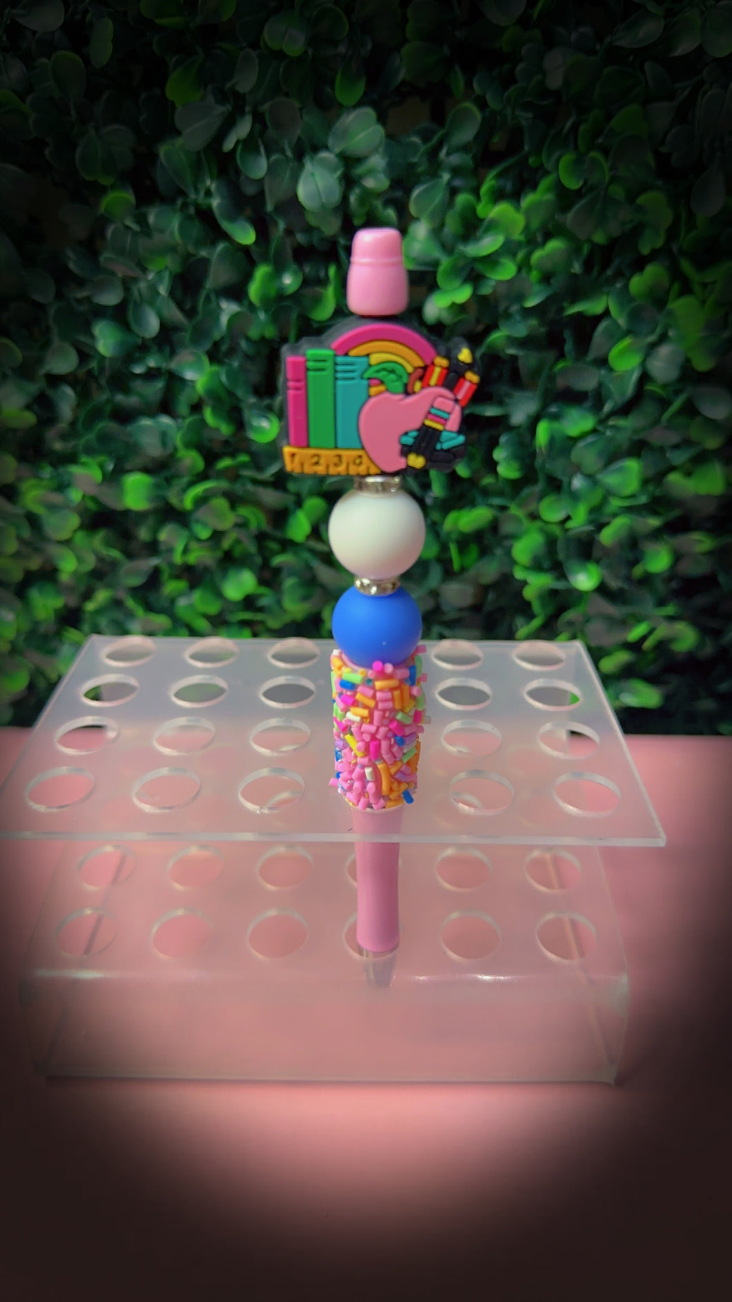 Custom Sprinkle Bead Pens – Colorful Teacher & Student Gift Set