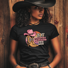 Load image into Gallery viewer, In My Cowgirl Era T-Shirt – Western Pink Graphic Tee for Women
