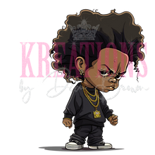 Load image into Gallery viewer, Hip Hop Inspired Cartoon Clipart Set- 4 Png
