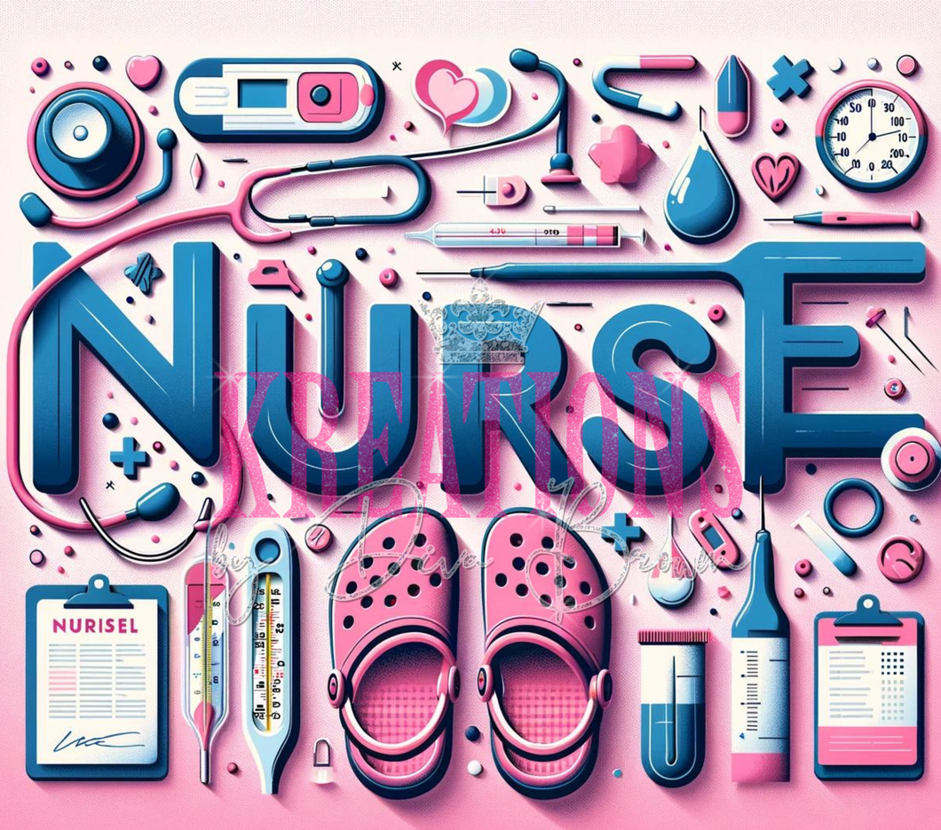 Nurse Tumbler Wrap (Digital Art)