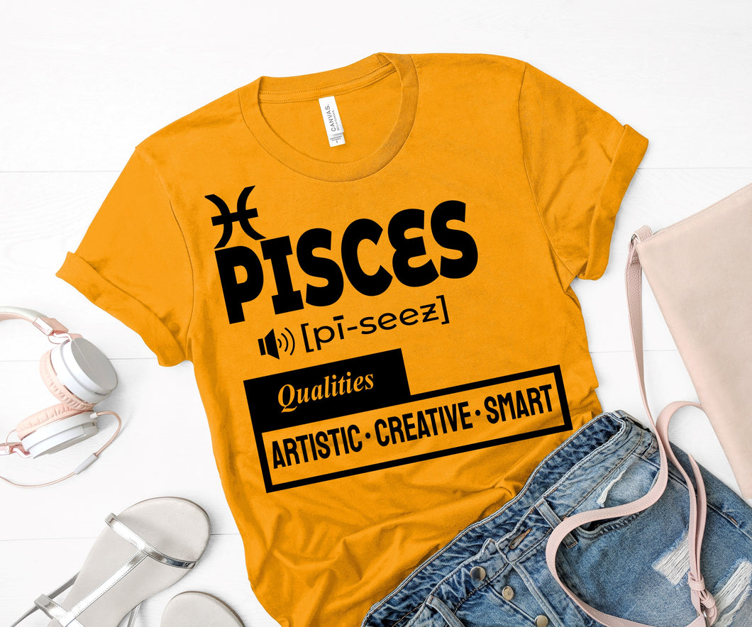 Pisces T-Shirt, Gift for a Pisces, Pisces Apparel