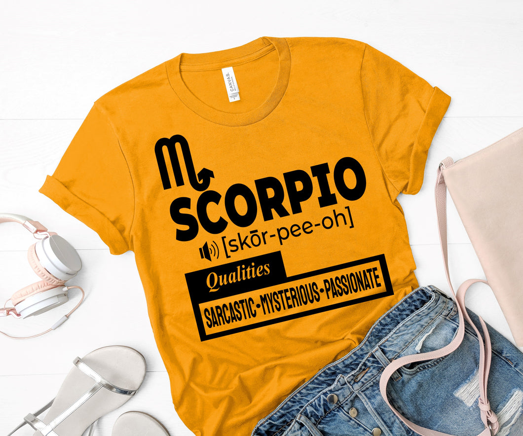 Scorpio T-Shirt, Gift for a Scorpio, Scorpio Apparel