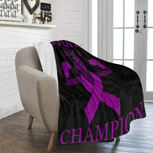 Load image into Gallery viewer, Ultra- Soft Micro Fight Like a Champion Fleece Blanket
