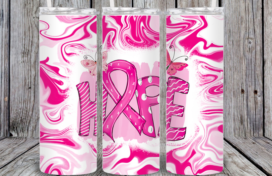Hope Breast Cancer Tumbler