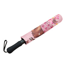 Load image into Gallery viewer, Pink Girl Breast Cancer Umbrella
